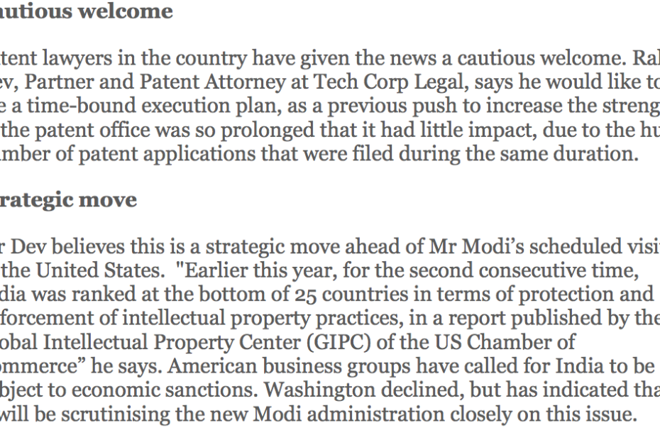 patent filing in india