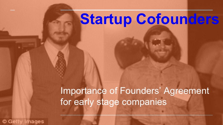 cofounder shareholder promoter agreement for startups company investment
